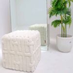 Decorative handmade pouf ottoman seat, puff chair for home décor and floor seating Dubai