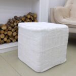 Decorative handmade pouf ottoman seat, puff chair for home décor and floor seating Dubai