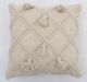 White decorative cushion with soft fabric and elegant design