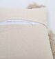 Natural color cushion for home décor with soft texture