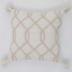 Natural color cushion for home décor with soft texture