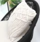 Natural white macrame cushion with handcrafted detailing, soft texture, and stylish home décor appeal.