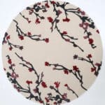 Multicolor floral handmade rug, perfect as an indoor or outdoor rug to enhance modern floorings.