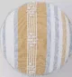Decorative pouf for living room with stylish design, soft comfort, and versatile functionality.