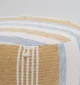 Decorative pouf for living room with stylish design, soft comfort, and versatile functionality.