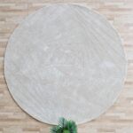 Modern handmade circle rug, round tufted carpet for home UAE