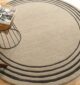 Handmade circular rug in Dubai, modern round carpet for home UAE