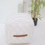 Comfortable modern pouf for living room, foot rest and pouf seat by Ramsha Home UAE