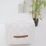 Comfortable modern pouf for living room, foot rest and pouf seat by Ramsha Home UAE
