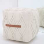 Modern pouf for living room, versatile foot stool and pouf seat by Ramsha Home UAE