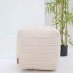 Elegant modern pouf for living room, foot stool and pouf seat by Ramsha Home UAE