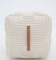 Modern pouf and foot stool from Ramsha Home UAE, ideal as a pouf seat and comfortable foot rest.