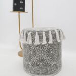 Modern pouf seat and foot rest from Ramsha Home UAE, ideal as a stylish pouf stool for home décor.