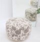 Modern and stylish pouf from Ramsha Home UAE, usable as a pouf seat, foot stool, or foot rest.