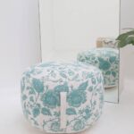 Elegant modern pouf from Ramsha Home UAE, perfect as a foot stool, pouf seat, or foot rest for home comfort.