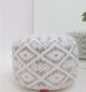 Stylish pouf seat and modern foot stool from Ramsha Home UAE, ideal as a pouf and foot rest for home décor.