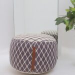 Modern pouf seat and foot stool from Ramsha Home, perfect as a stylish pouf and foot rest for living rooms in UAE.