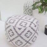 Contemporary pouf seat and foot stool, perfect as a modern foot rest for stylish homes in UAE.