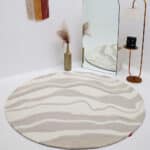 Multi color handmade rug designed for indoor and outdoor floorings