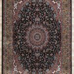 Machine-made rug with modern patterns, soft texture, and long-lasting durability for home décor.