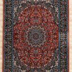 Machine-made rug with modern patterns, soft texture, and long-lasting durability for home décor.