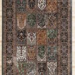 Machine-made rug with modern patterns, soft texture, and long-lasting durability for home décor.