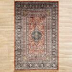 Durable machine-made rug with modern design, soft texture, and long-lasting quality for home décor.