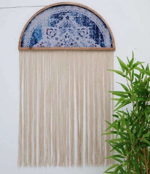 Handcrafted wall hanging planters and fabric wall hangings perfect for outdoor and indoor wall decor