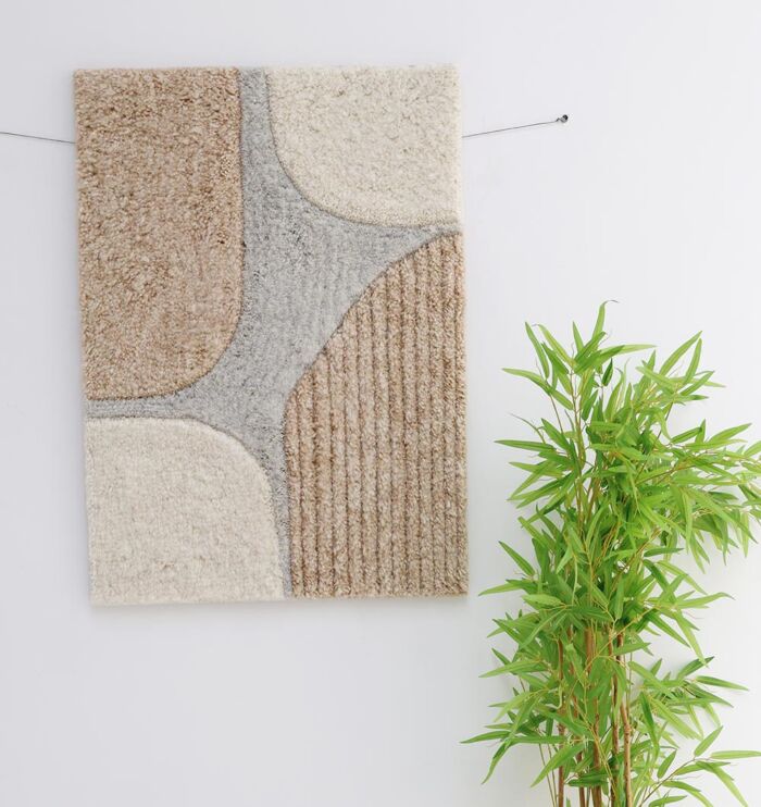 Handcrafted wall hanging planters and fabric wall hangings perfect for outdoor and indoor wall decor