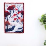Snowfall wall hanging decor for cozy home wall decor, wall art Dubai, and outdoor wall hangings