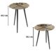 2-set aluminum nesting side tables by Ramsha Home رمشا المنزل – modern furniture Dubai