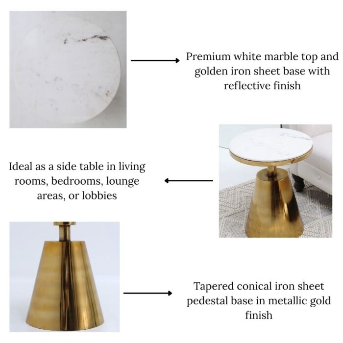 Iron Sheet Side Table – Modern Living Room Furniture Dubai