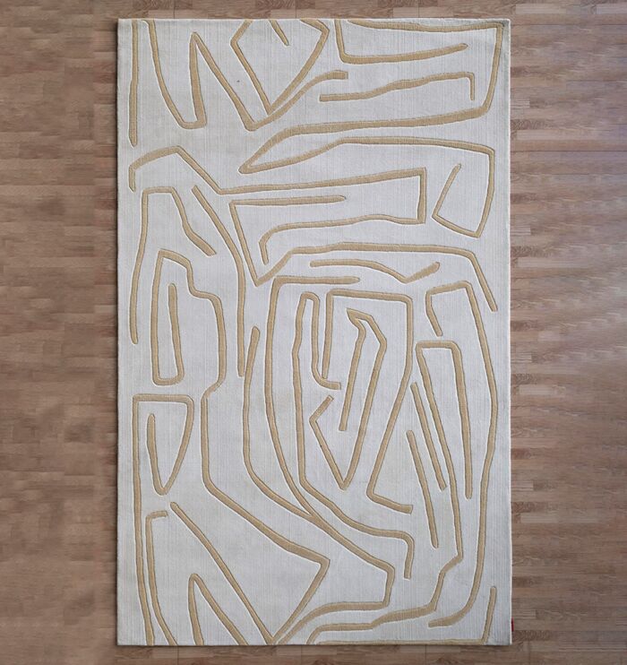 Luxury handmade rug in Dubai for elegant living room and bedroom flooring.