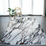 Stylish Turkish polyester rug, washable and durable, indoor and outdoor carpet ideal for living room, bedroom rugs, and home décor in UAE.