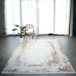 Modern Turkish polyester rug, washable and durable, ideal for indoor and outdoor spaces, perfect as living room carpet, bedroom rugs, and home décor in UAE.