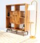 Modern bookshelf with 1 door and iron stand by Ramsha Home رمشا المنزل for stylish home interiors