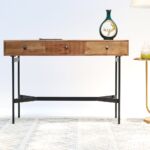 Modern luxury console table by Ramsha Home رمشا المنزل for entryway and living room décor