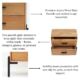Two Bedside Drawers – Modern Bedroom Furniture Dubai