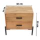 Two Bedside Drawers – Modern Bedroom Furniture Dubai