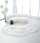 Handmade multicolor area rug HTWV-127 displayed in modern home setting
