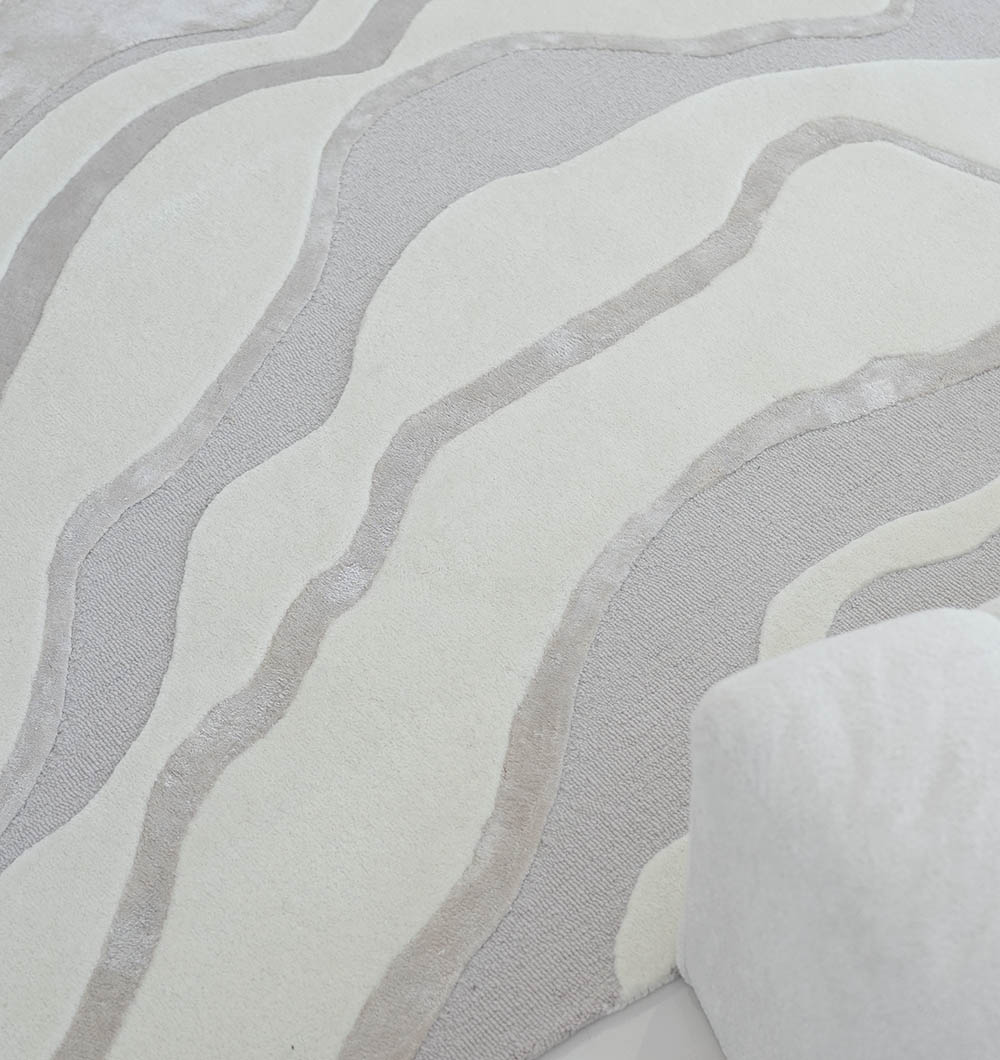 Detail Close-Up – Multi Color Handmade Area Rug HTWV-127 Detailed close-up of handmade multicolor area rug HTWV-127 highlighting premium fibers