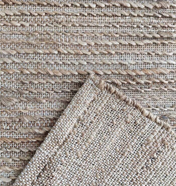 Natural jute rug handmade for eco friendly indoor and outdoor floorings