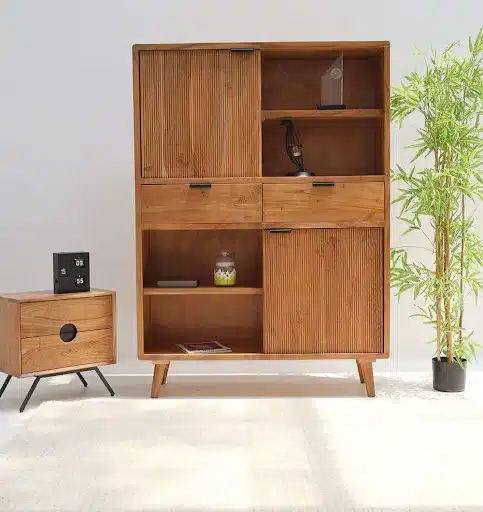 Modern cabinet and storage unit for organized living space
