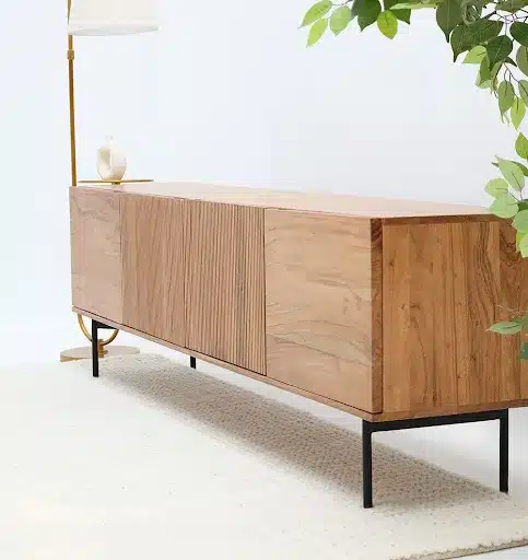 Modern TV and media console for stylish living room setup