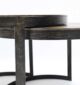 Modern Nesting Coffee Table Set – Round Wooden Top with Metal Frame GH-089 - Image 5