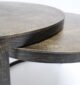Modern Nesting Coffee Table Set – Round Wooden Top with Metal Frame GH-089 - Image 4