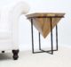 Modern Cone Accent Side Table – Solid Wood & Iron Base gh-091 - Image 3