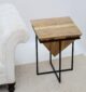 Modern Cone Accent Side Table – Solid Wood & Iron Base gh-091 - Image 2