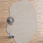 Off White Color Decor Rug HTWV 115 – 200x300 cm handwoven wool-cotton rug