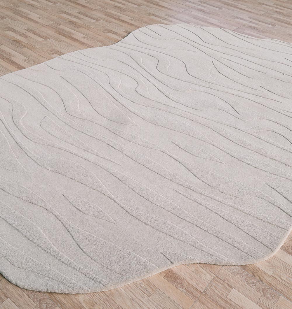 Off White Color Decor Rug – HTWV 115 | Handwoven Wool & Cotton Rug for Modern Interiors Off White Color Decor Rug HTWV 115 – handwoven wool-cotton rug with soft texture and elegant design